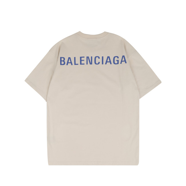 Balenciga logo tee LX008 khaki