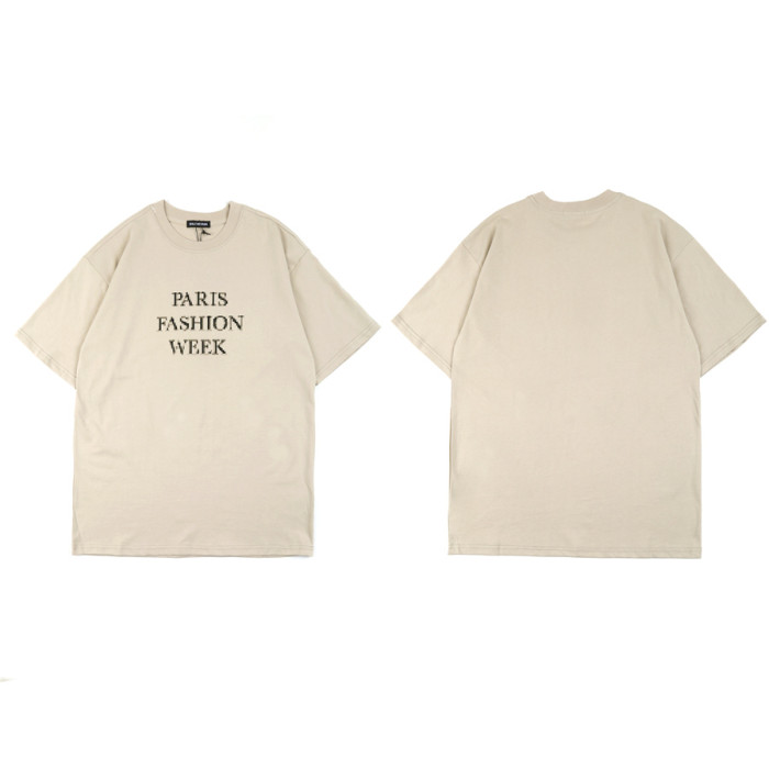 Balenciga logo tee LX007 khaki