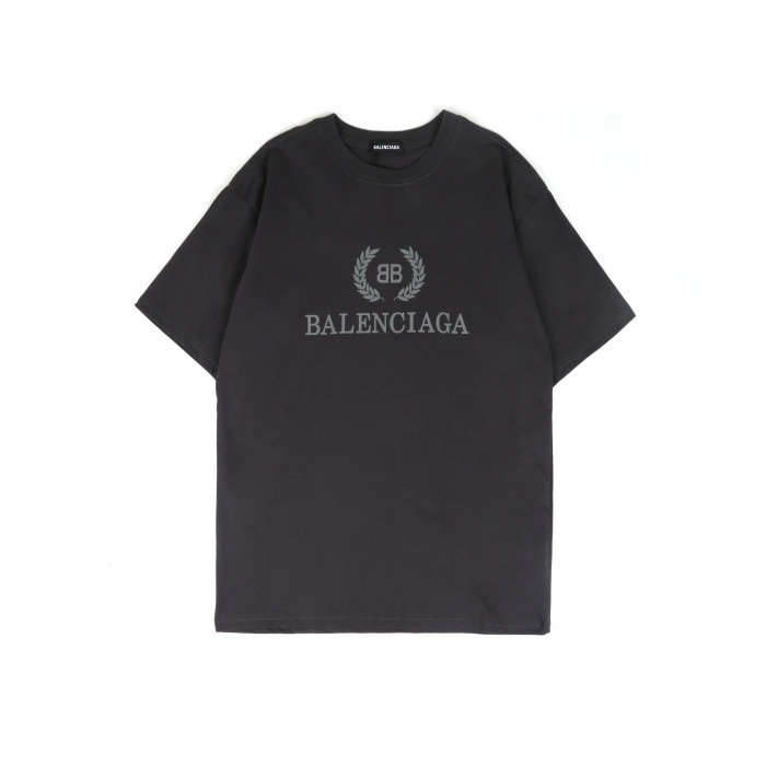 Balenciga logo tee P50 light black