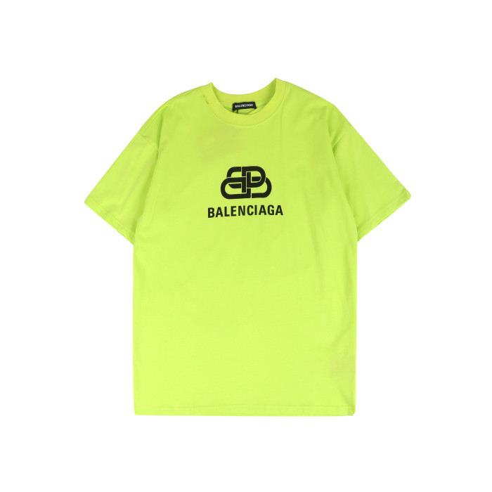 Balenciga logo tee LX001 chartreuse