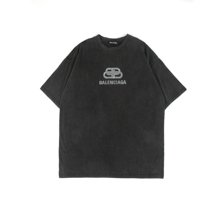 Balenciga logo tee LX001 black