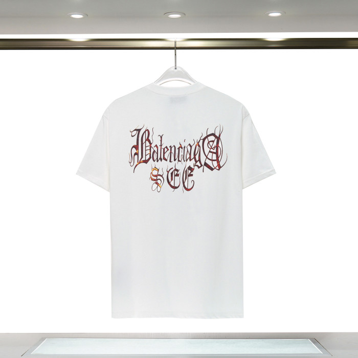 Balenciga logo tee xh9065 white