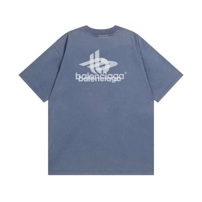 Balenciga logo  24ss  tee phantom BL223219 pale blue