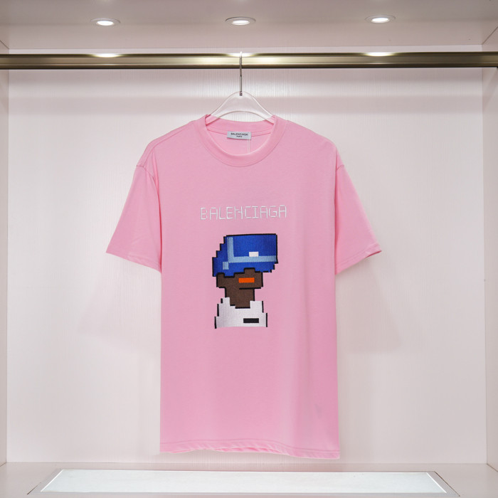Balenciga logo tee xh9019 pink