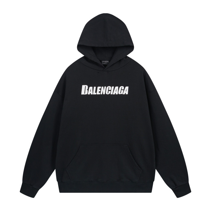 Balenciga logo hoodie BL238008 black