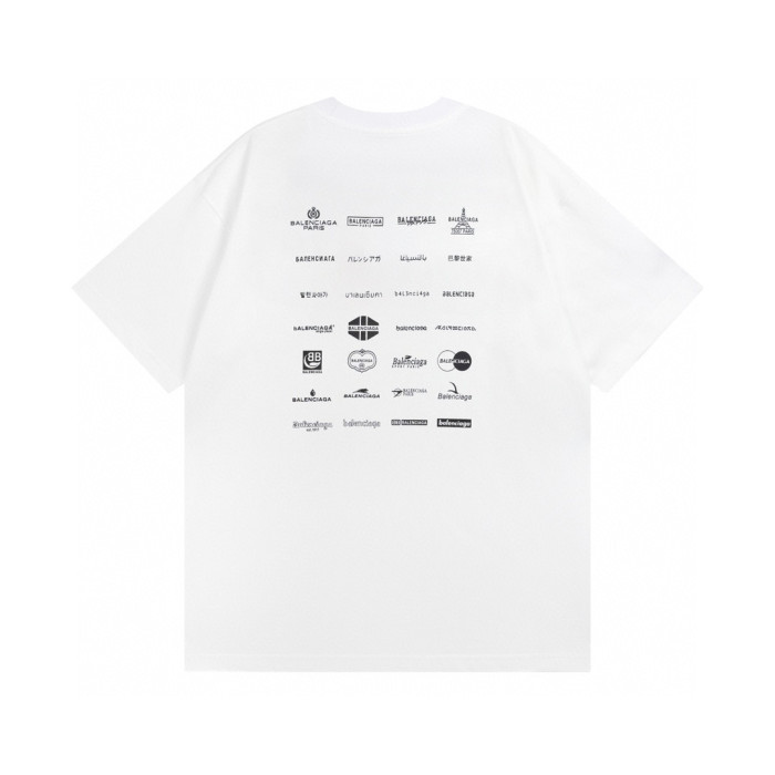 Balenciga logo tee LX2312 white