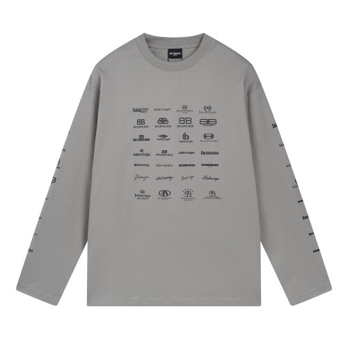 Balenciga logo tee BL225005 dark grey