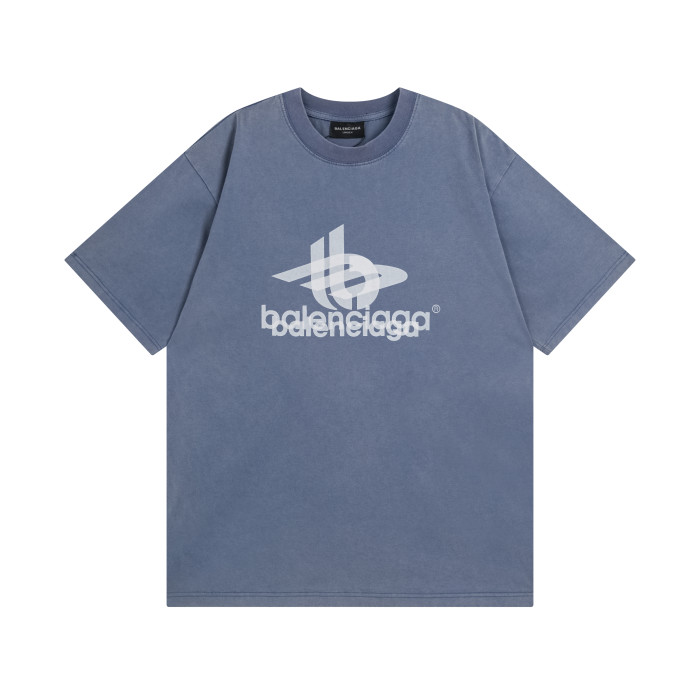 Balenciga logo  24ss  tee phantom BL223219 pale blue