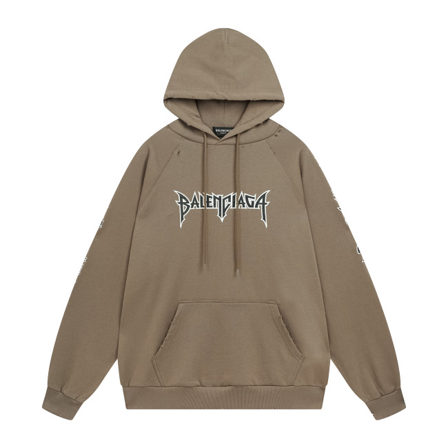 Balenciga logo hoodie BL238057 khaki