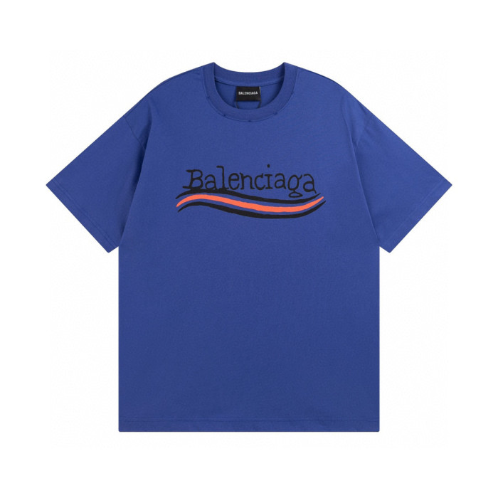 Balenciga logo tee lx2326 blue