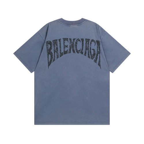 Balenciga logo  24ss tee BL23300 pale blue