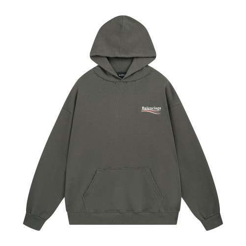 Balenciga logo hoodie BL238029 brown