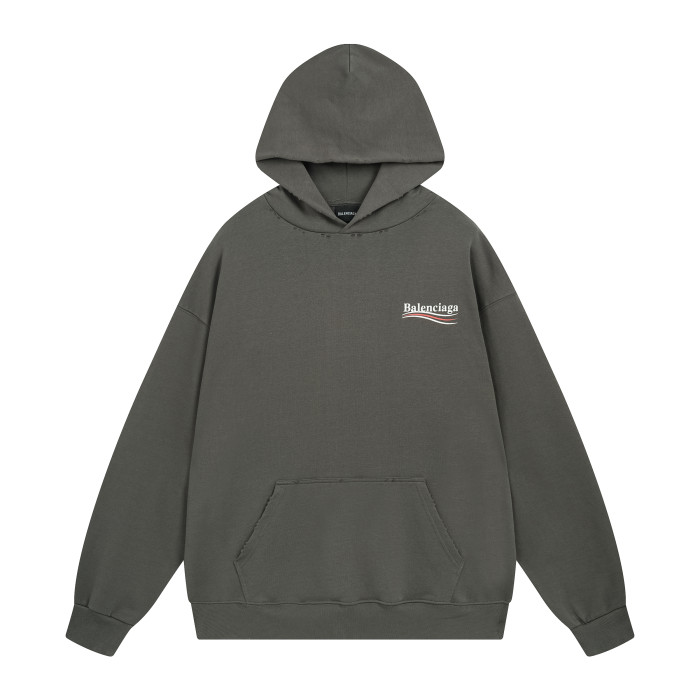 Balenciga logo hoodie BL238029 brown