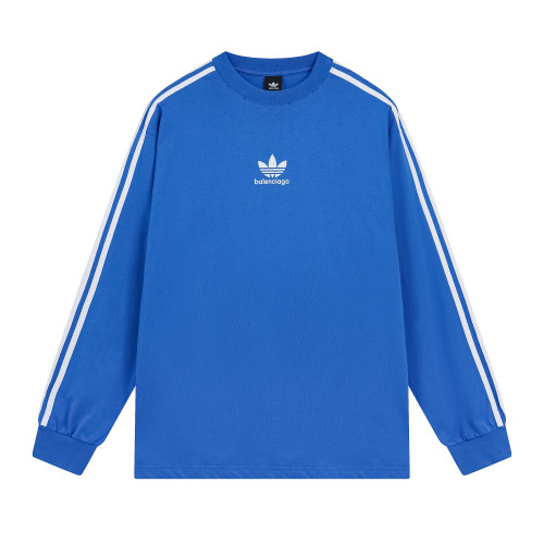 Balenciga jointly Adidas logo tee p105 blue