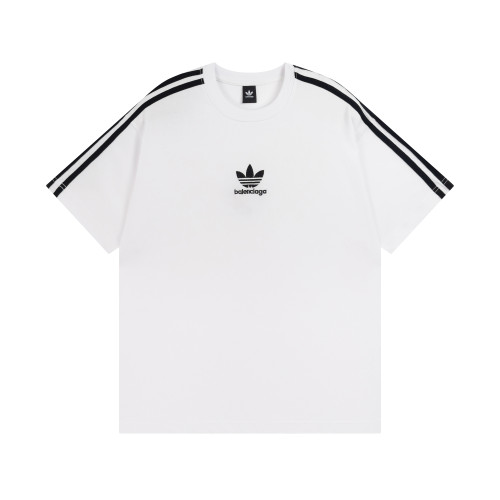 Balenciga jointly  Adidas logo tee BL223018 white