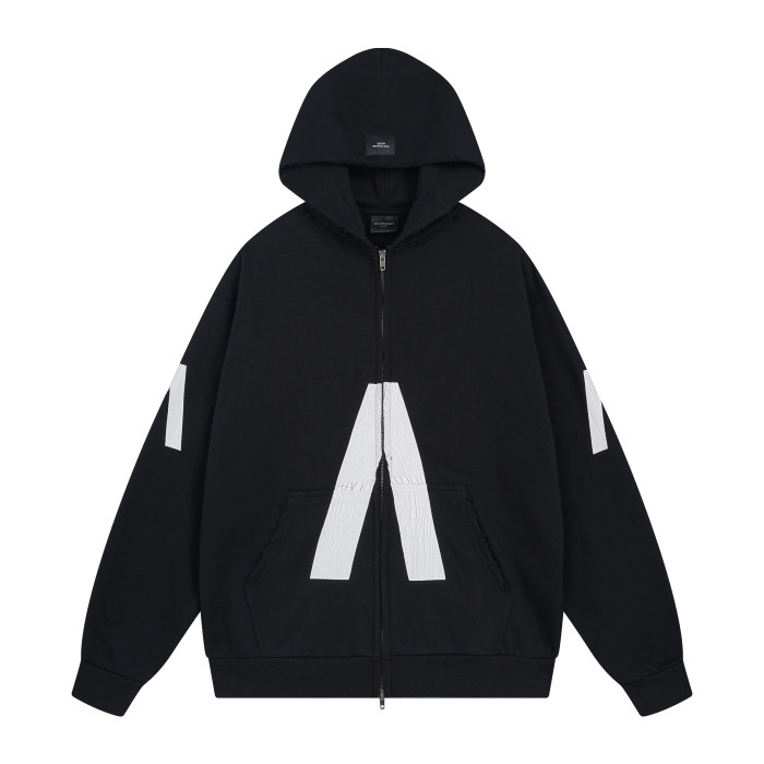 Balenciga logo hoodie BL238808 black