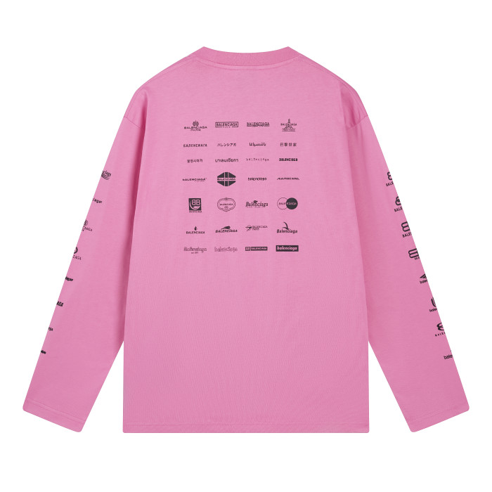 Balenciga logo tee BL225005 pink