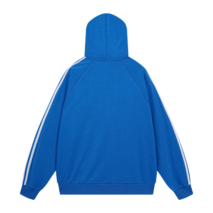 Balenciga jointly  Adidas logo hoodie BL238021 blue
