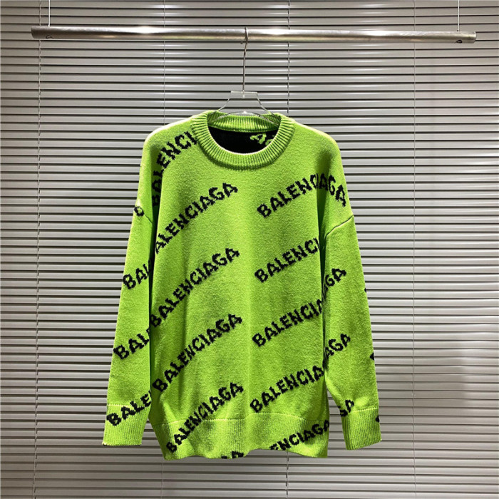 Balenciga logo tee cpss803 chartreuse black