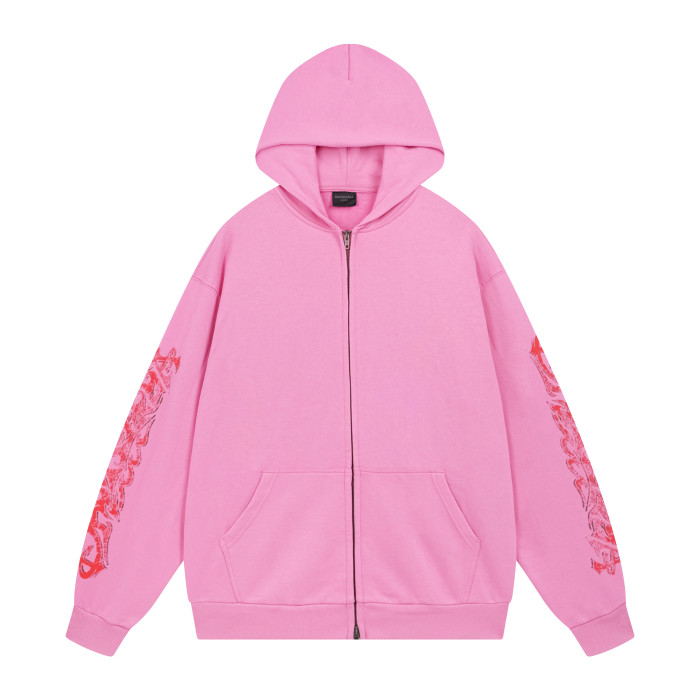 Balenciga logo hoodie BL238056 pink