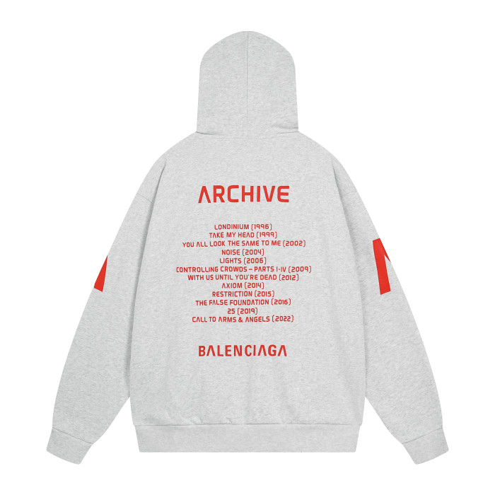 Balenciga logo hoodie BL238808 white