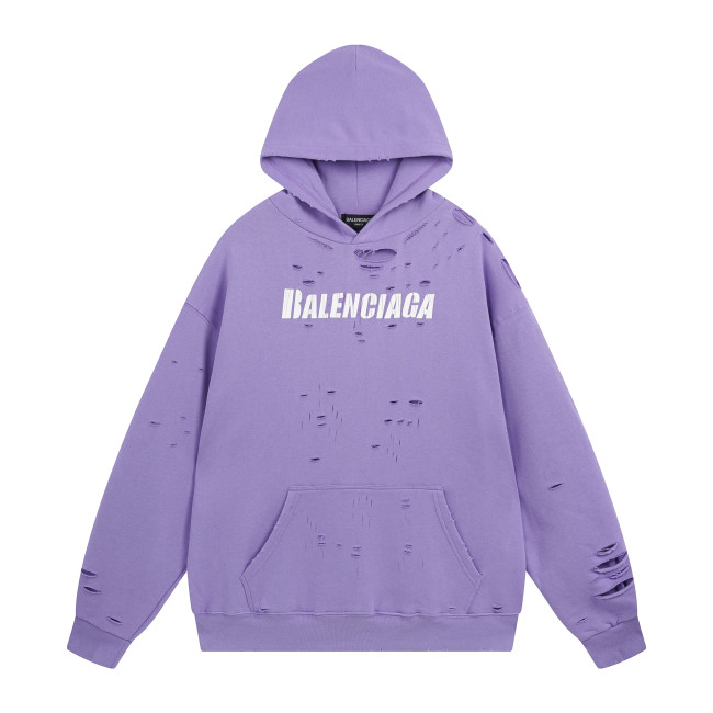 Balenciga logo hoodie BL238001 lilac