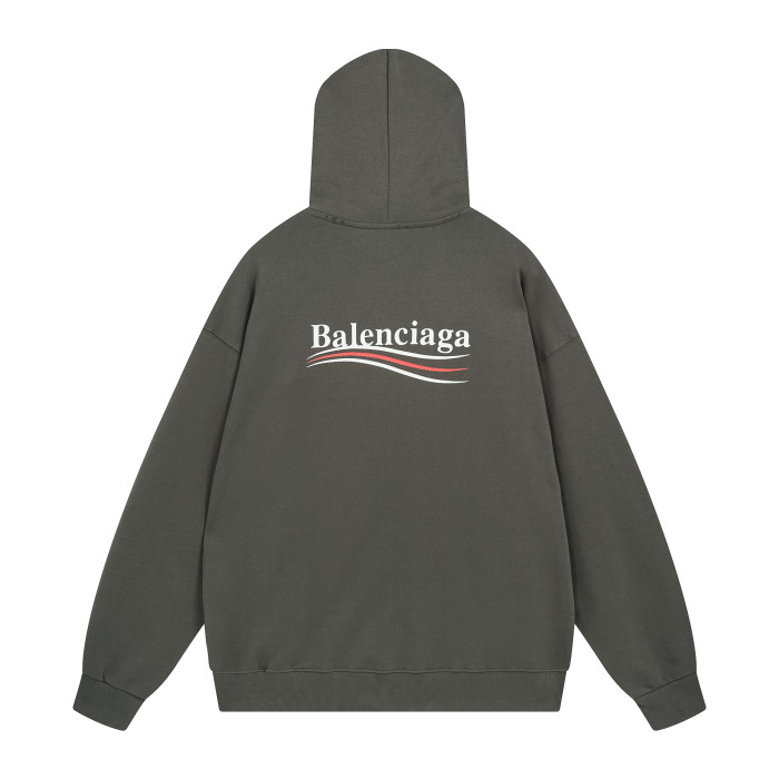 Balenciga logo hoodie BL238029 brown