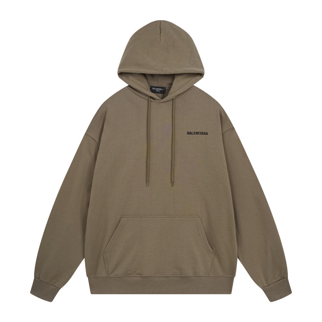 Balenciga logo hoodie BL238027 khaki