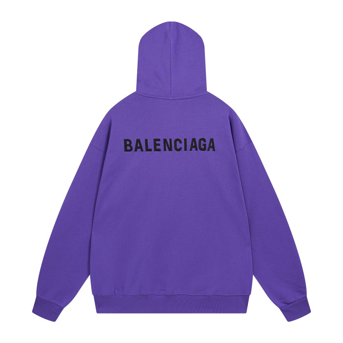 Balenciga logo hoodie BL238039 violet