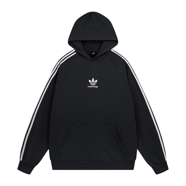 Balenciga jointly  Adidas logo hoodie BL238021 black