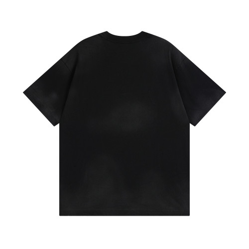 Balenciga logo tee distressed style black