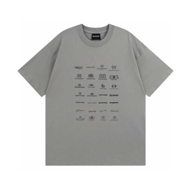 Balenciga logo tee LX2312 grey