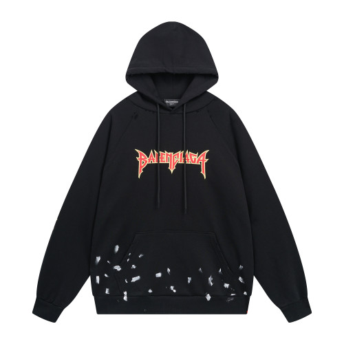 Balenciga logo hoodie BL238057 black