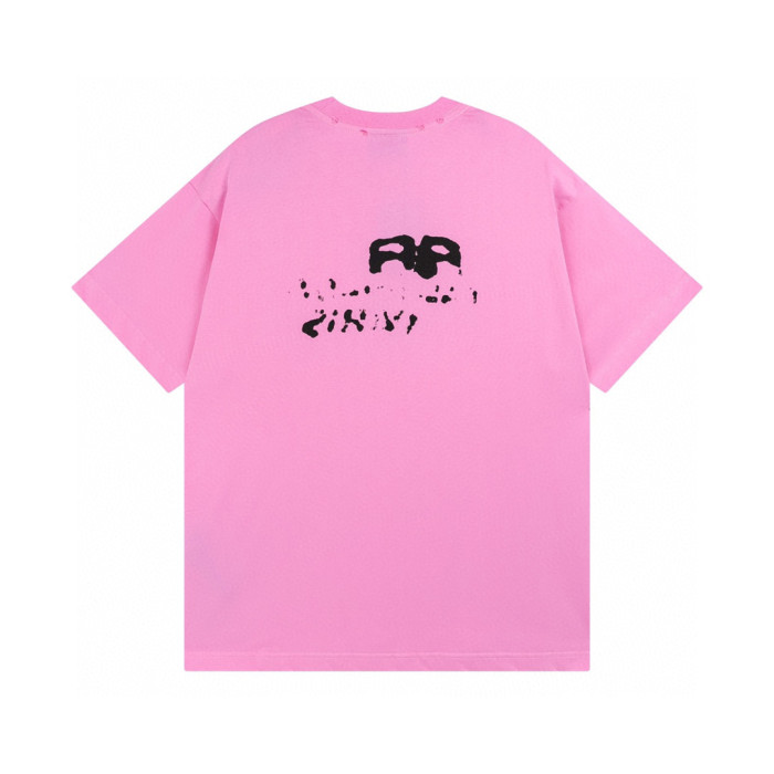 Balenciga logo tee LX2331 pink
