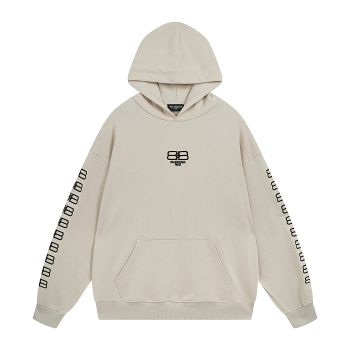 Balenciga logo hoodie BL238019 khaki