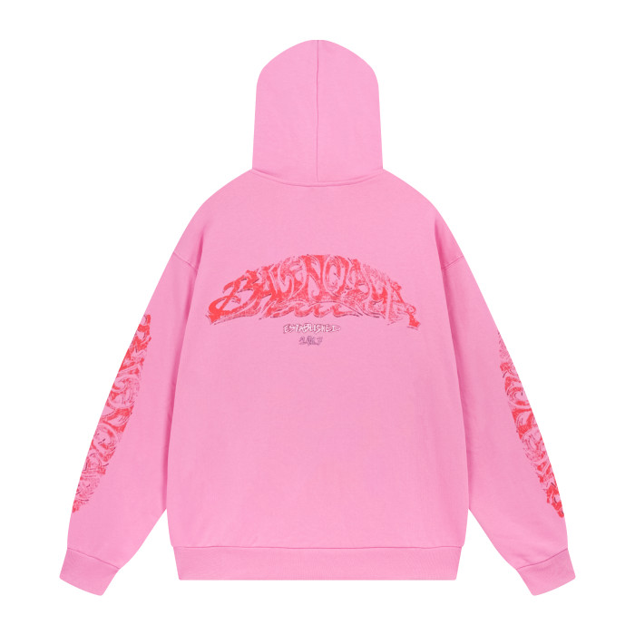 Balenciga logo hoodie BL238056 pink