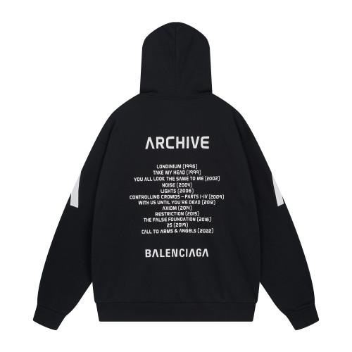 Balenciga logo hoodie BL238808 black