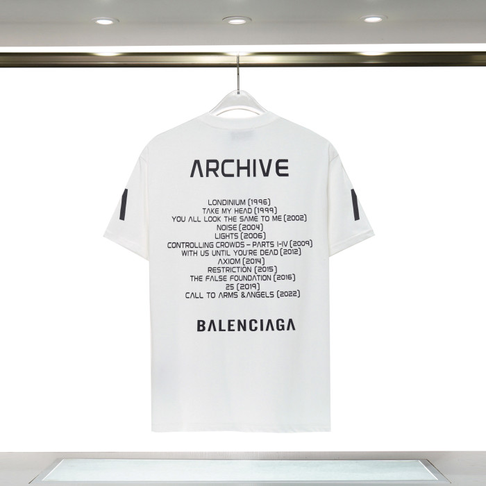 Balenciga logo tee xh9088 white