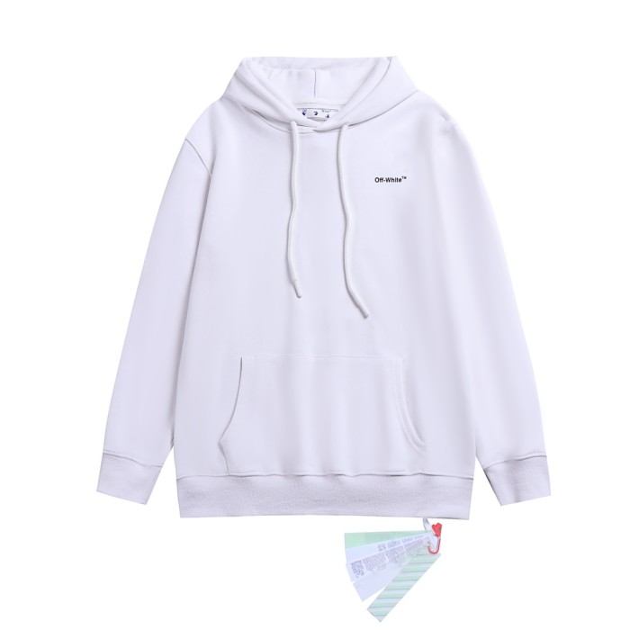 OFF WHITE WAVY LINES PRINT HOODIE
