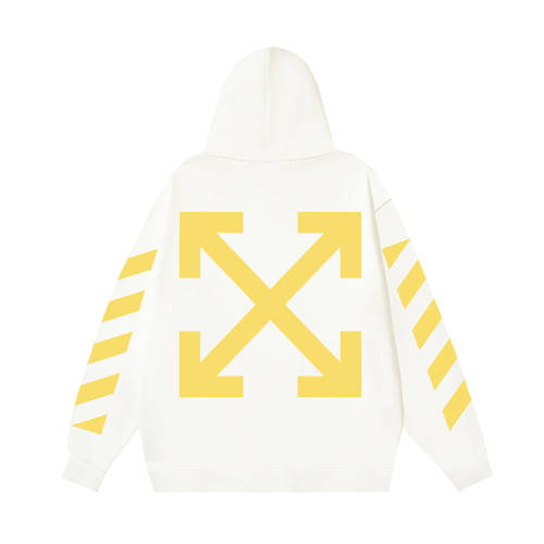OFF WHITE DIAGONAL STRIPED ARROW HOODIE