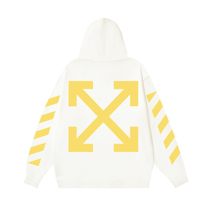 OFF WHITE DIAGONAL STRIPED ARROW HOODIE