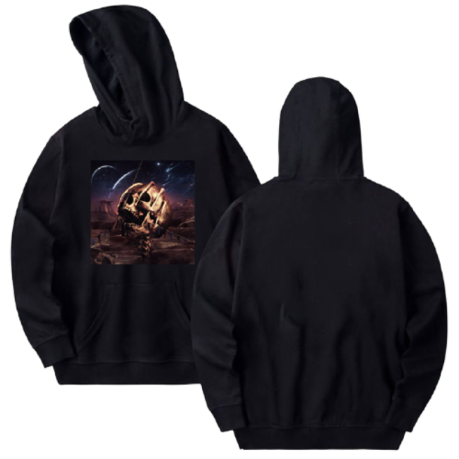 Travis Scott Skull Poster Hoodie