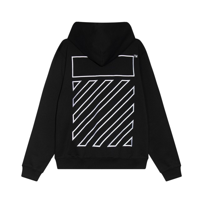 OFF WHITE ZEBRA CROSSING HOODIE