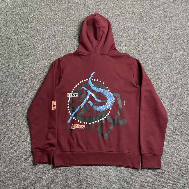 Travis Scott London Maroon Shirt