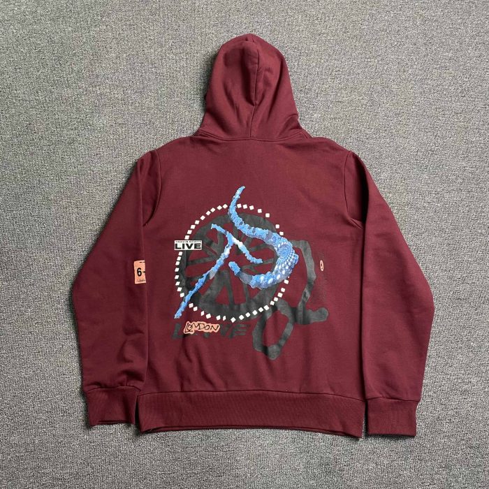 Travis Scott London Maroon Shirt