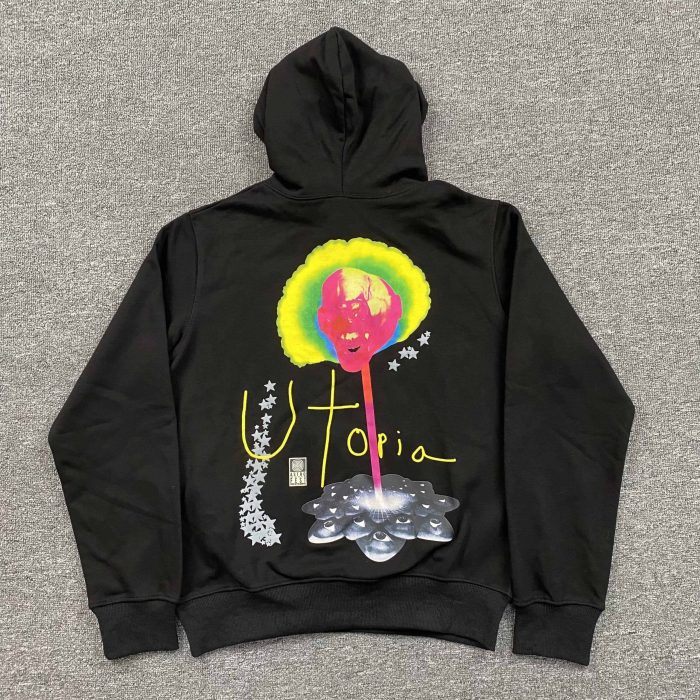 Utopia Black Hoodie