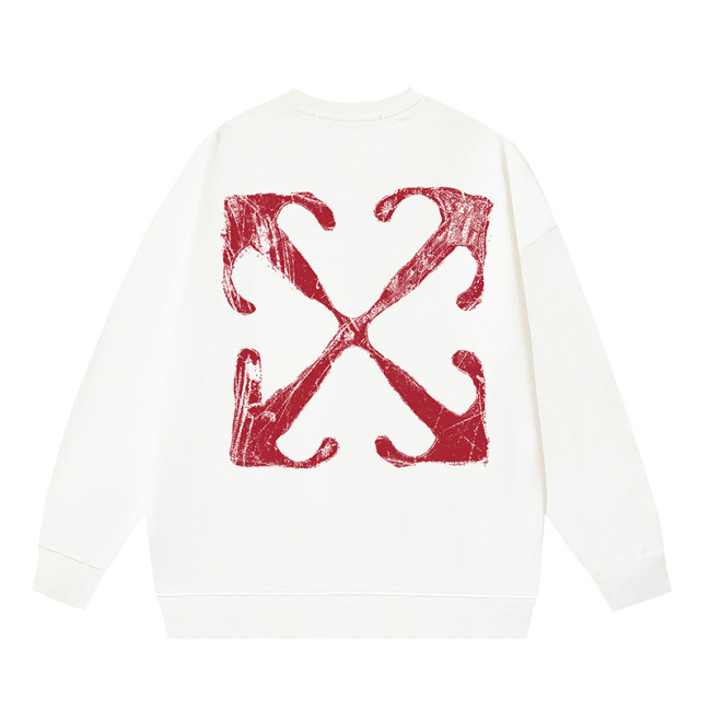 OFF WHITE ANCHOR ARROW CREW NECK HOODIE