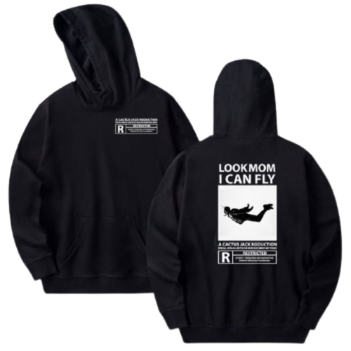 Look Mom I can Fly Flying Poster Hoodie