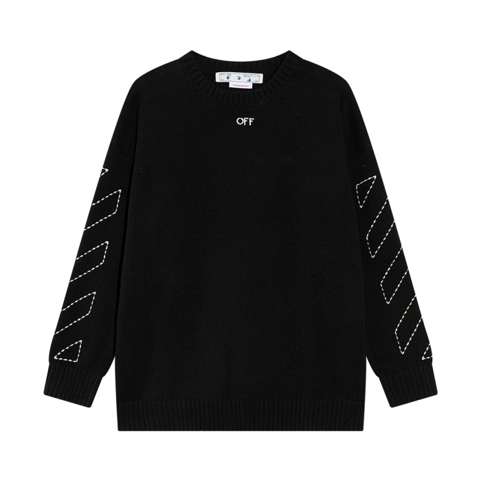OFF WHITE ANCHOR ARROW CREW NECK HOODIE