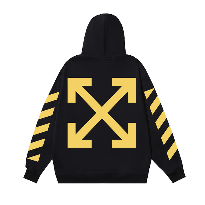 OFF WHITE DIAGONAL STRIPED ARROW HOODIE